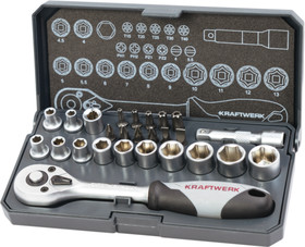 Kraftwerk Steckschlüsselsatz 1/4\" 26-teilig