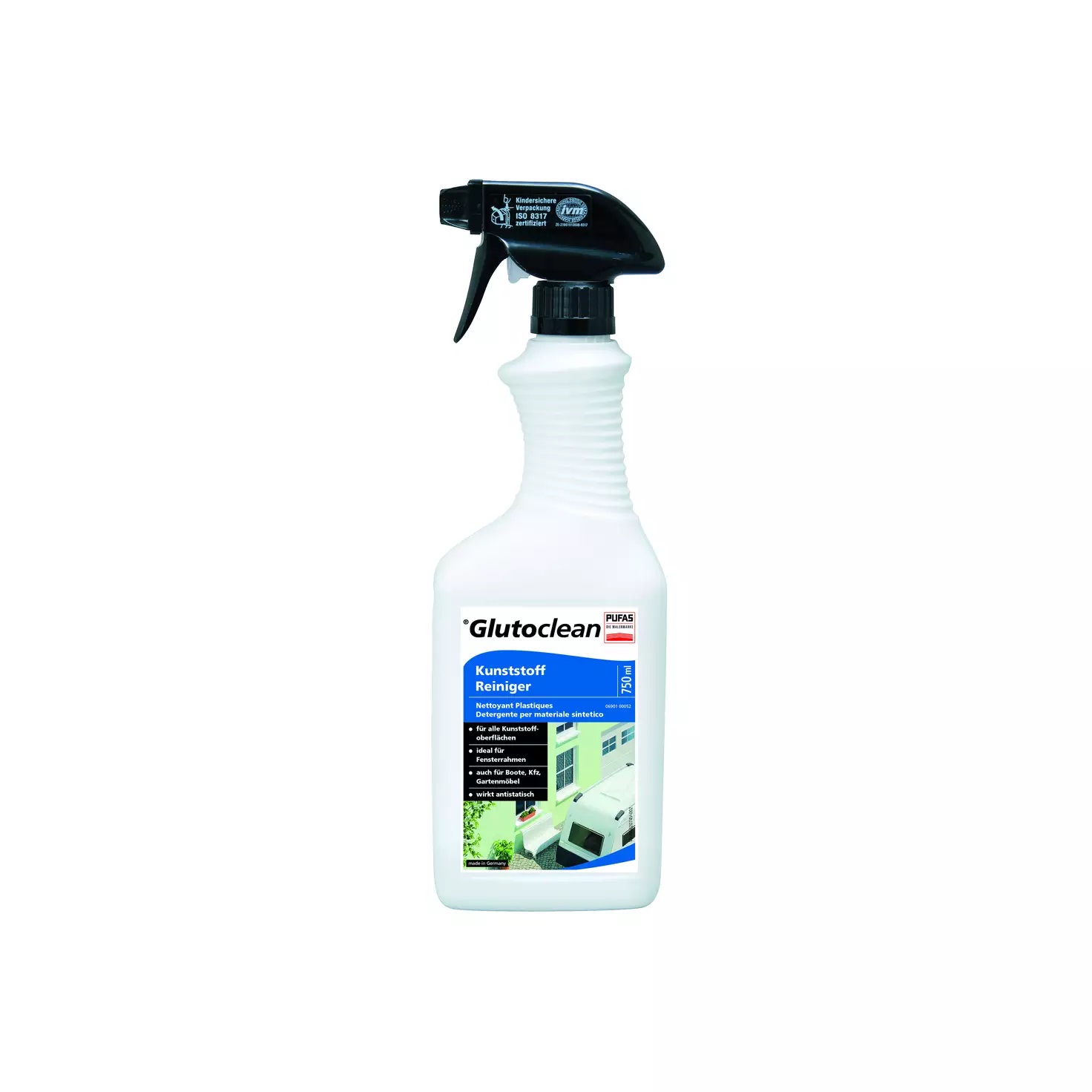 Glutoclean Kunststoff Reiniger, 750ml
