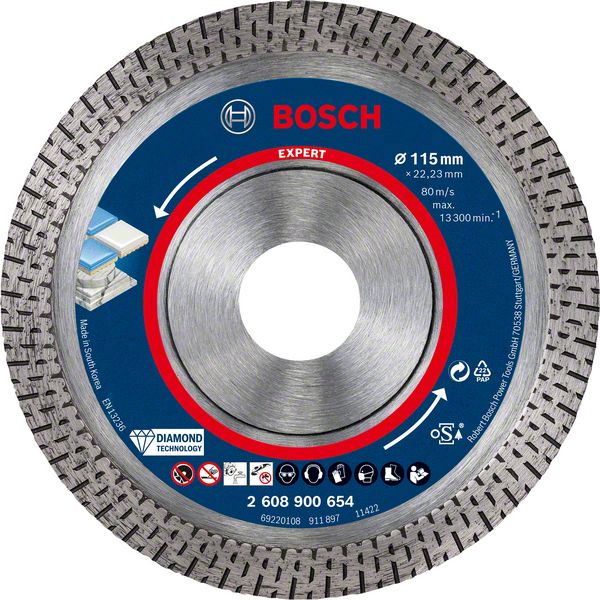 Bosch Diamanttrennscheibe HardCeramic 115mm Expert