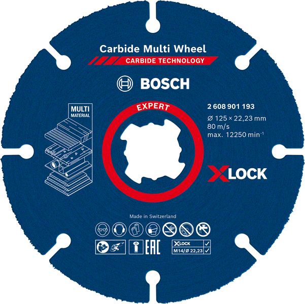 Bosch X-LOCK Carbide Multischeibe 125mm Expert