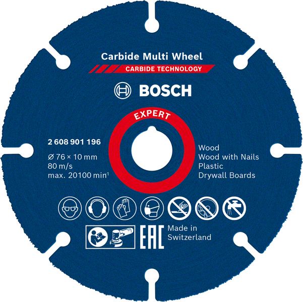 Bosch Trennscheibe Carbide Multi Wheel 76mm Expert