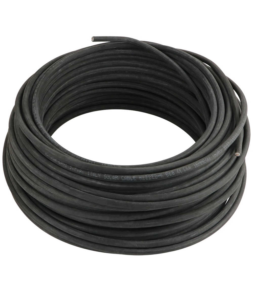 Solar-Kabel 4.0 mm2, schwarz, Meterware