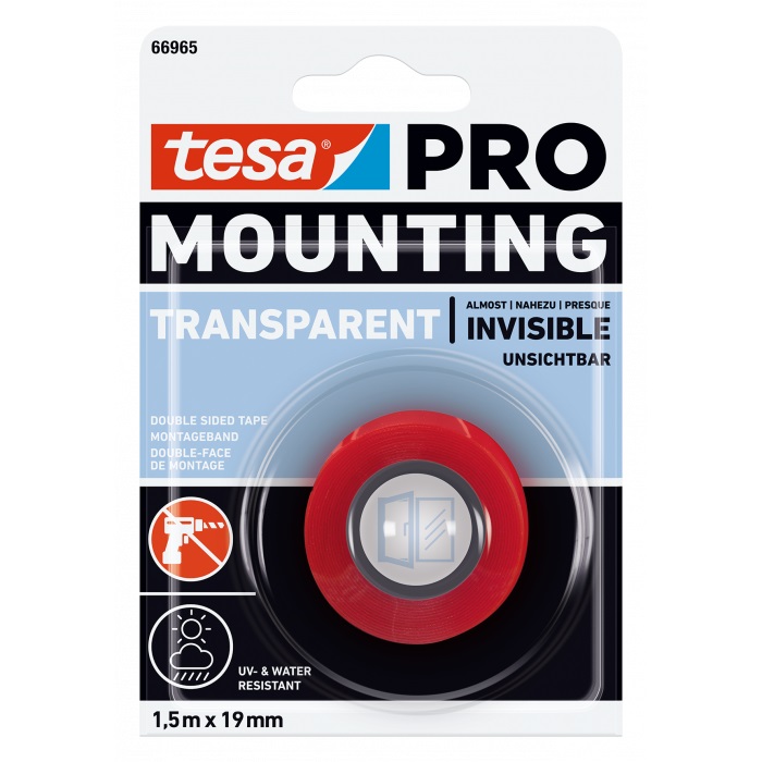 Montageband Pro Transparent 19 mm 1.5 m