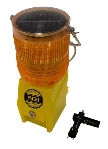 Baustellen-Warnleuchte Hybrid, ohne Batterie