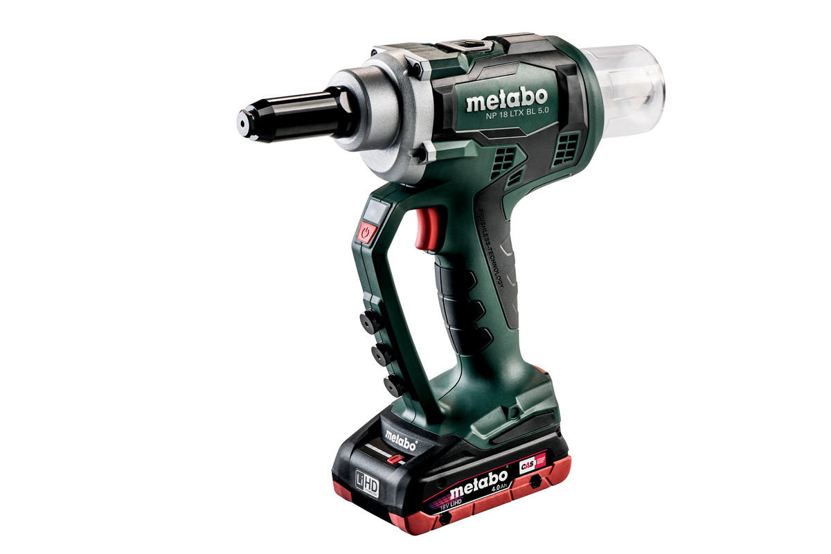 Metabo Akku-Blindnietpistole NP18 m. 2x4.0Ah LiHD