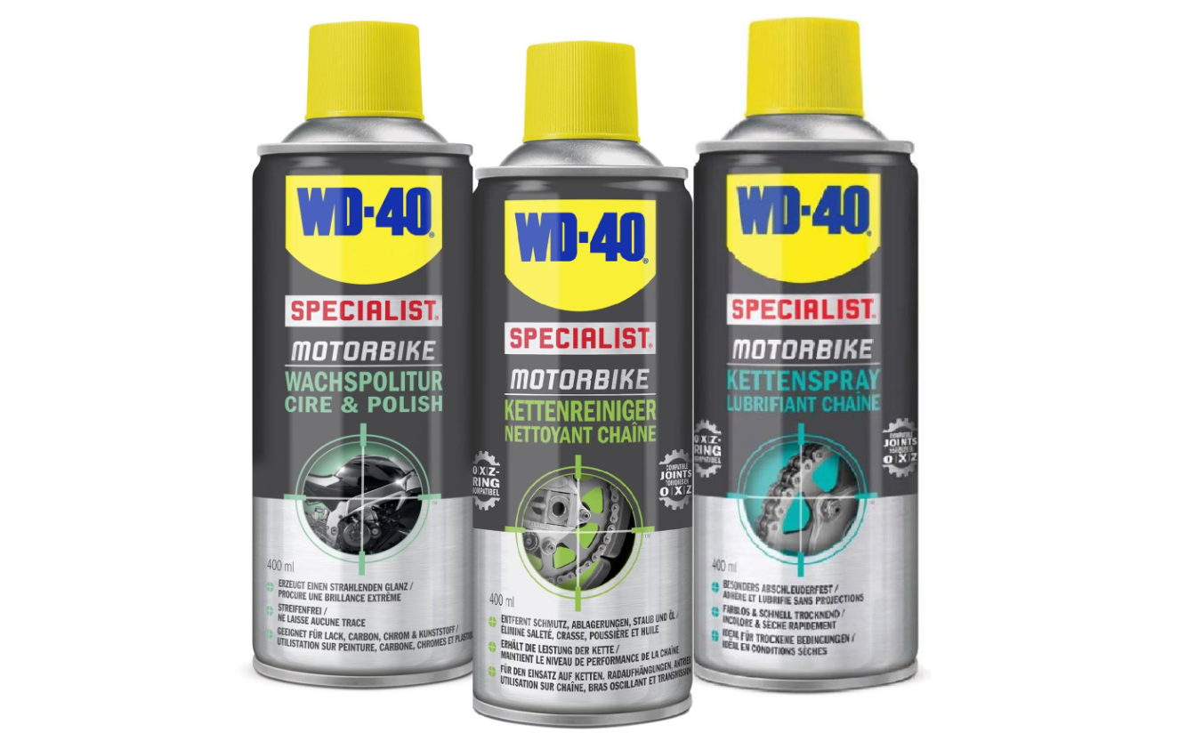 WD-40 Motorrad Pflegeset 3-teilig