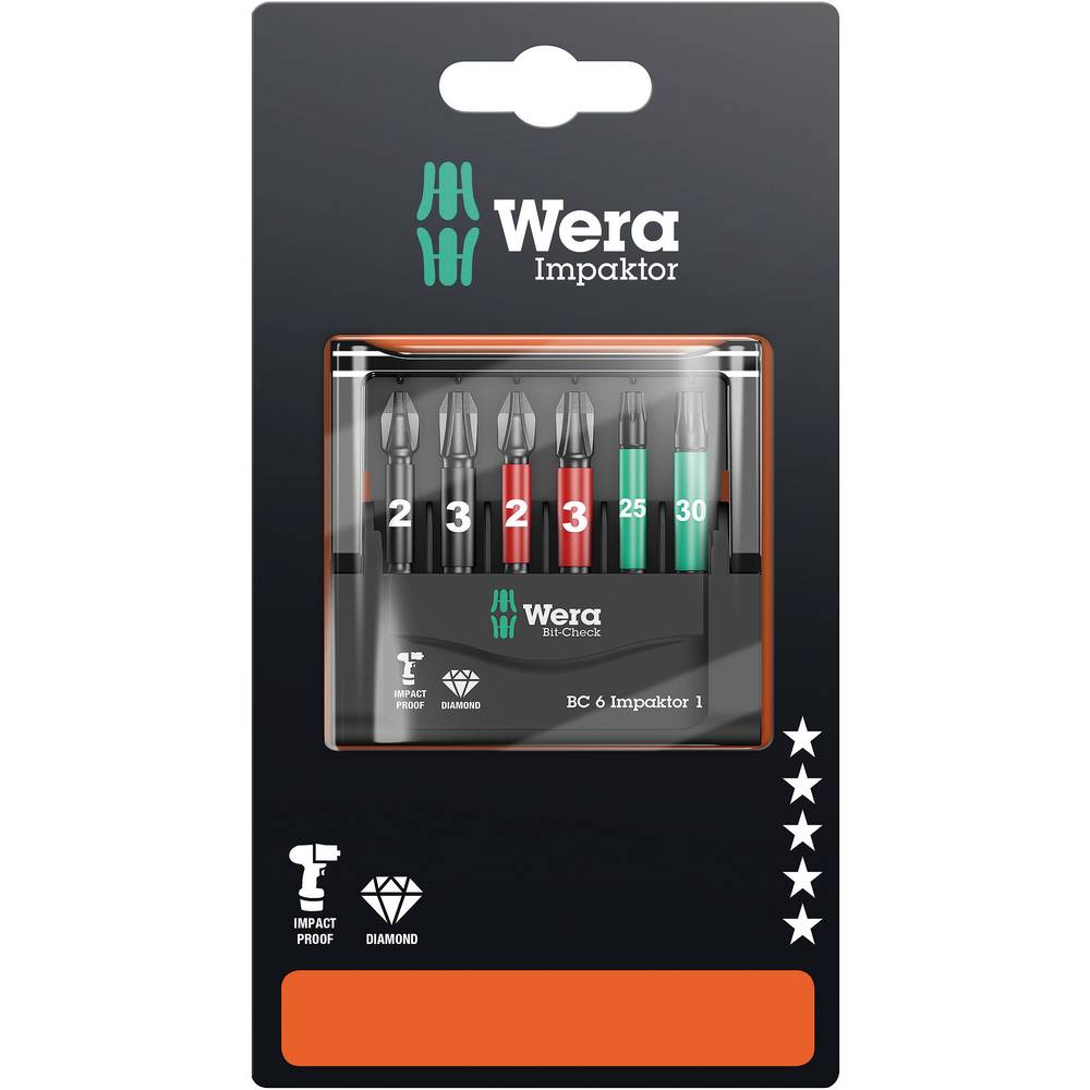 Wera Bit-Check 6 Impaktor 1, SB