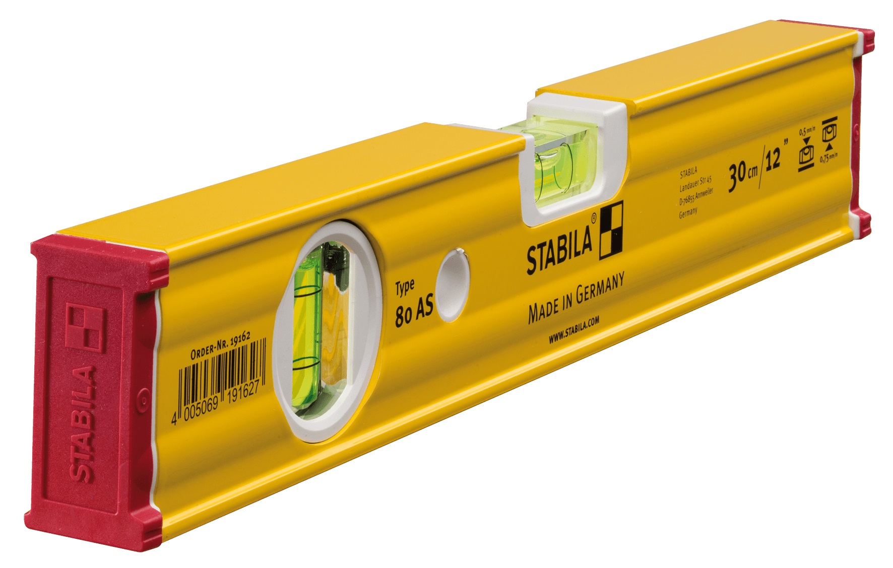 Stabila Wasserwaage 80 AS, 30cm