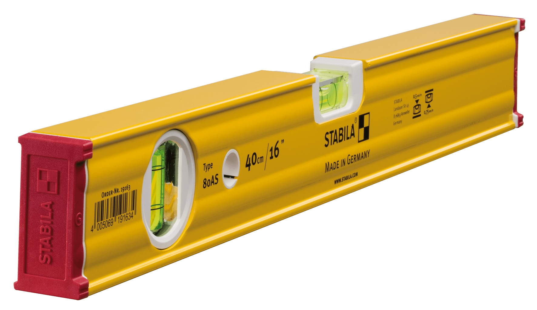 Stabila Wasserwaage 80 AS, 40cm