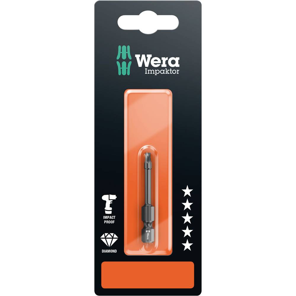 Wera Innenvierkant Bits, Impact, #3x50mm, SB