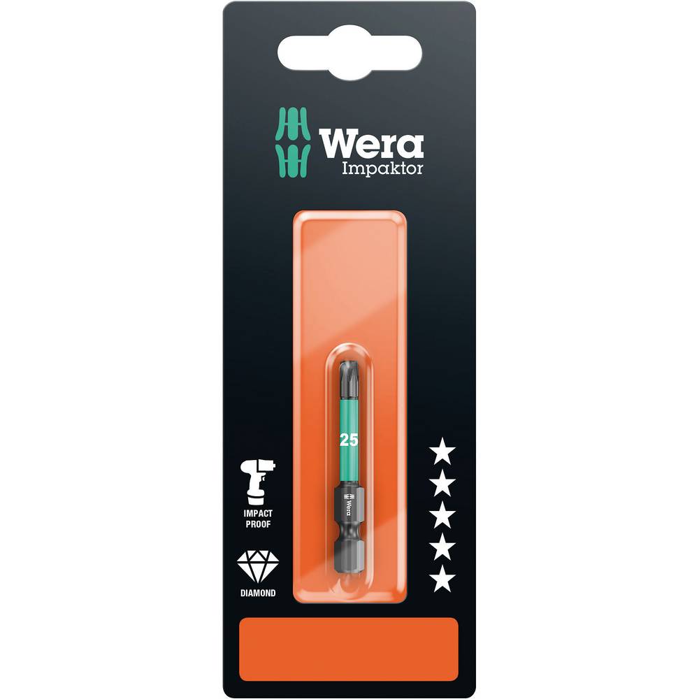 Wera Torx-Bits, Impact, TX25x50mm, SB