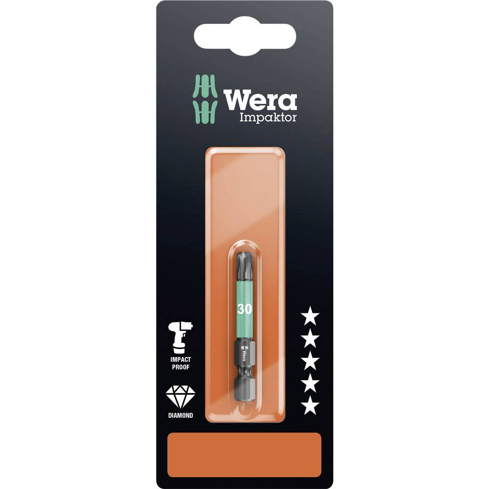 Wera Torx-Bits, Impact, TX30x50mm, SB