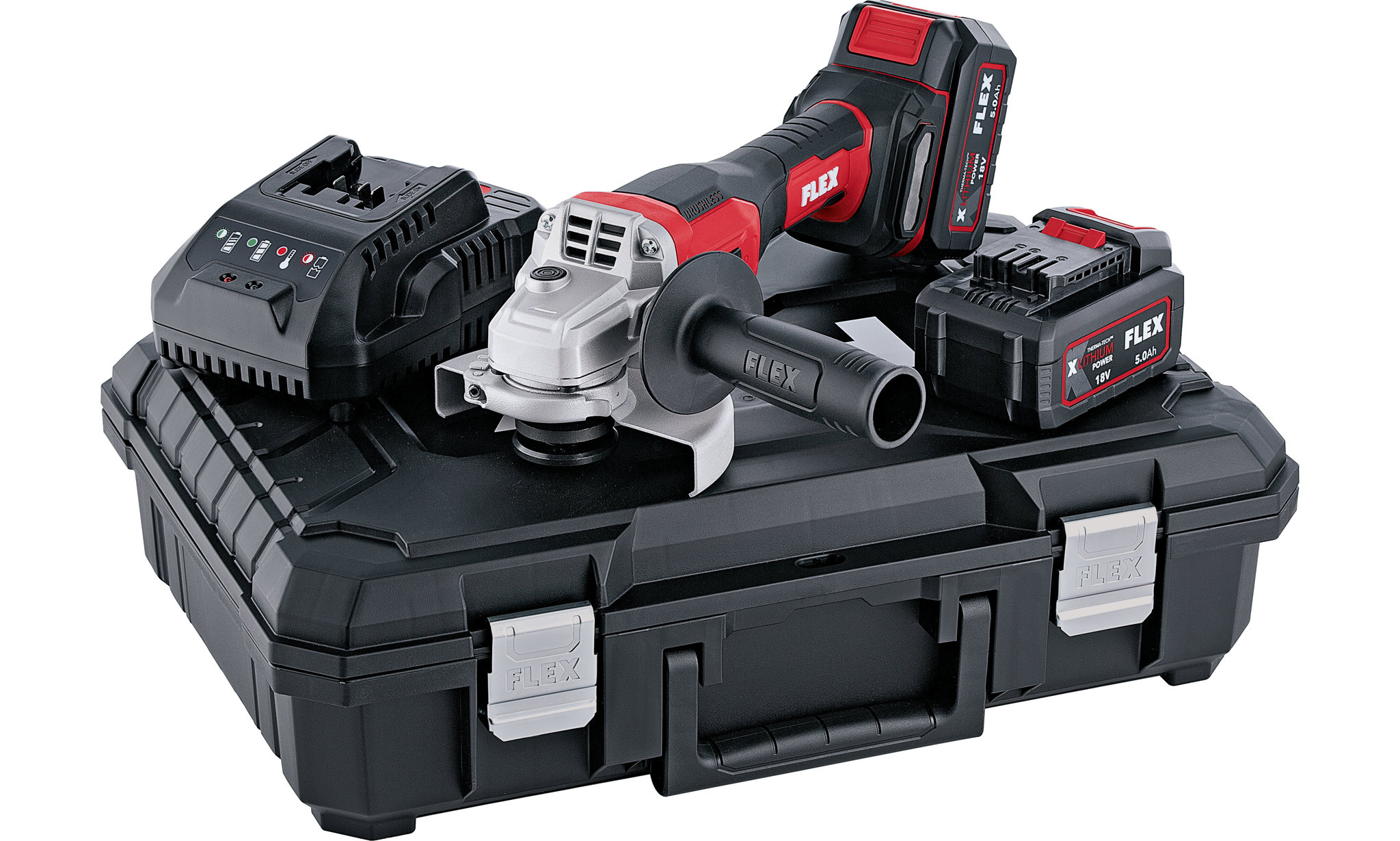 FLEX Akku-Winkelschleifer L 125 18.0-EC LD/5.0 Set