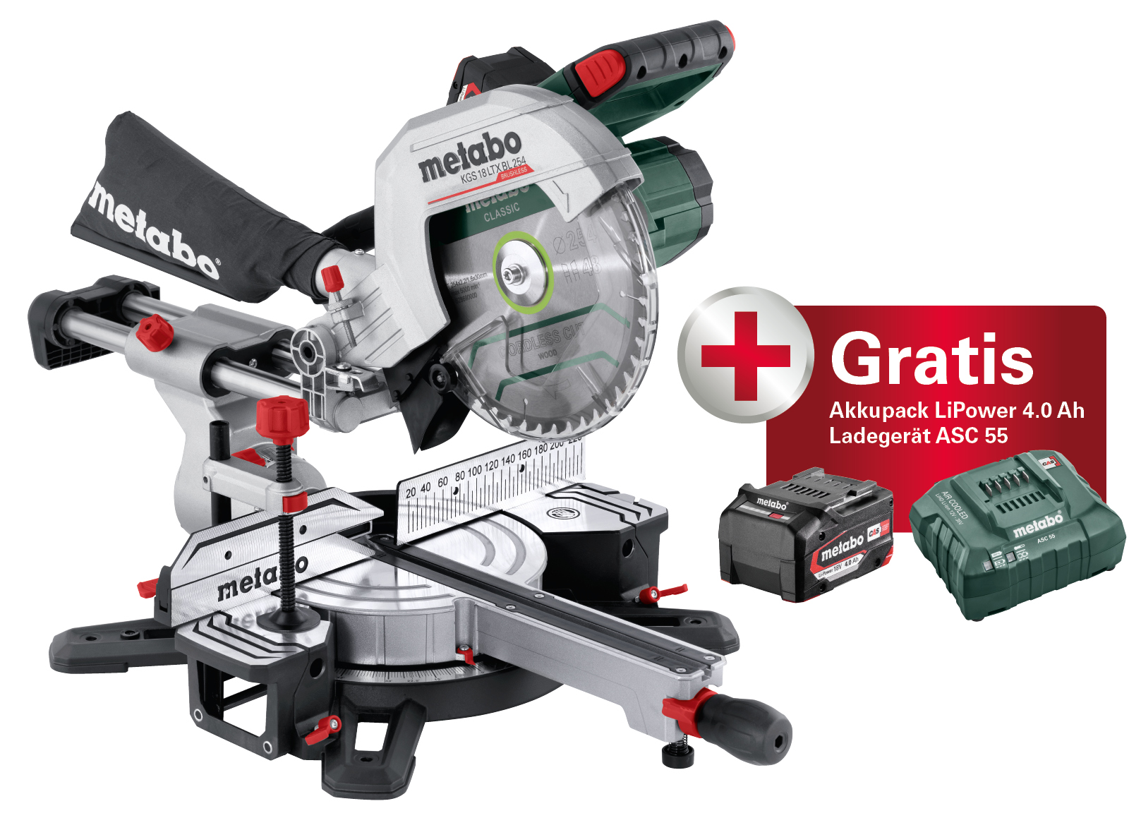 Metabo Akku Kapp/Gehrungssäge KGS 18 LTX BL 254