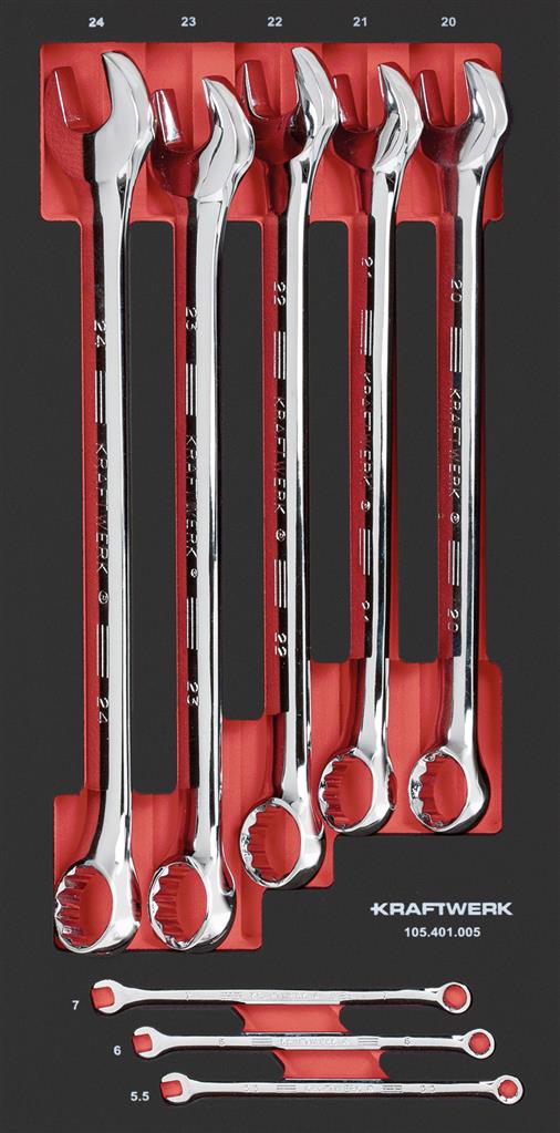 Kraftwerk Ringgabelschl.satz 8-tlg 20x40 Einlage