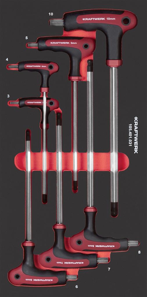 Kraftwerk I6kt-T-Griff Schraubendrehersatz 7-tlg