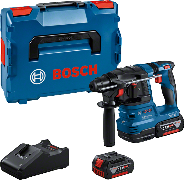 BOSCH Akku-Bohrhammer GBH 18V-22 mit 2x4.0 Ah