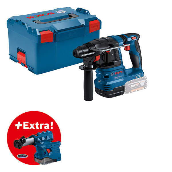 BOSCH Akku-Bohrhammer GBH 18V-22 mit GDE 18V-12