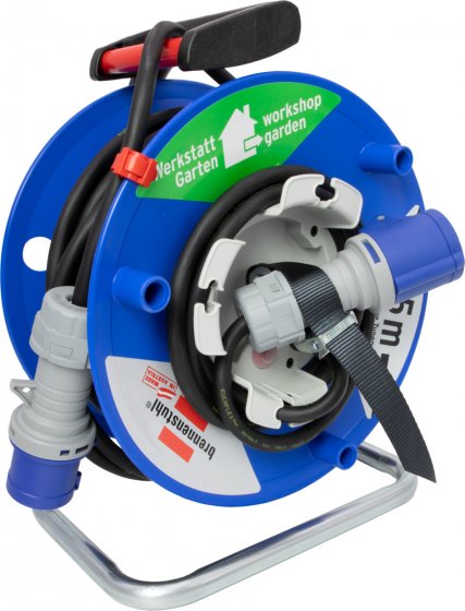 CEE-Camping-Kabeltrommel mit 23+2m RN-Kabel