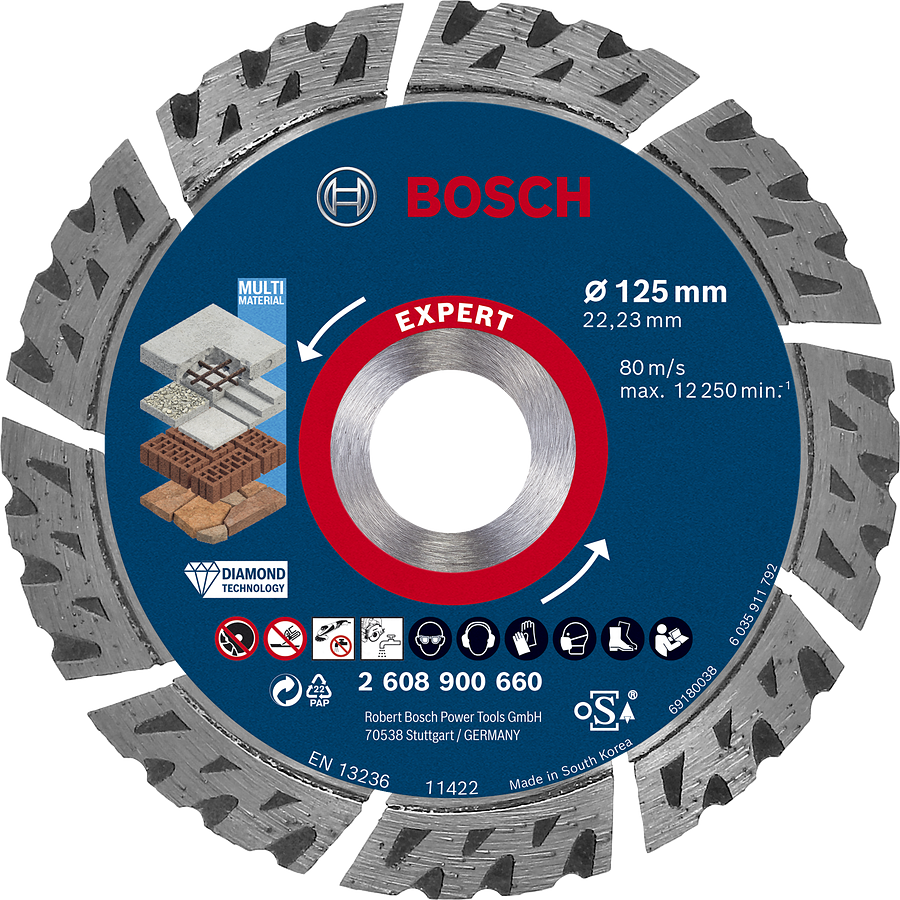 BOSCH DIA TS MultiMat 125x22.23x2.2x12 EXPERT