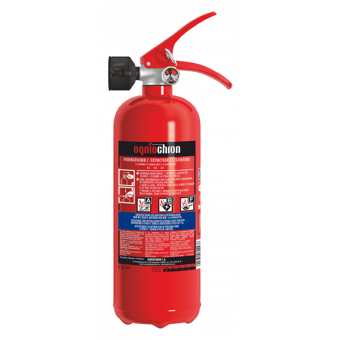 Schaum-Feuerlöscher 2 l, ABF mit Manometer