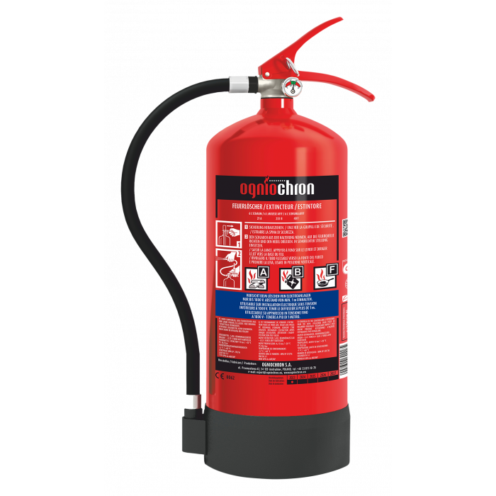 Schaum-Feuerlöscher 6 l, ABF mit Manometer