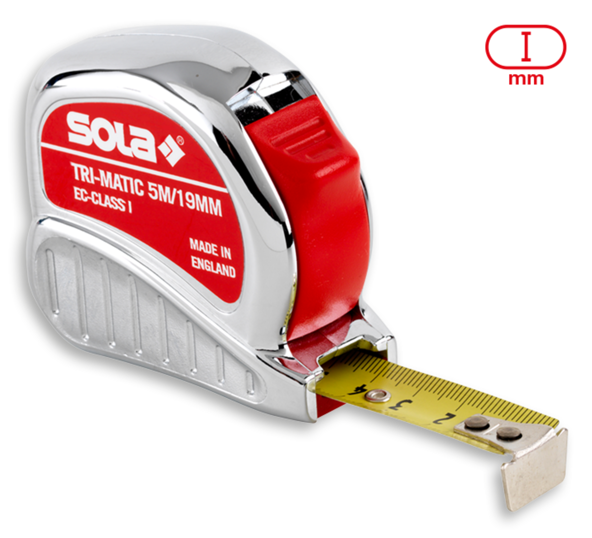 SOLA Rollmeter Tri-Matic  TM 8 m, 19 mm