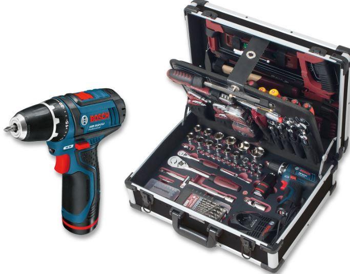 Kraftwerk Werkzeugkoffer Profi Alu mit PB+Bosch