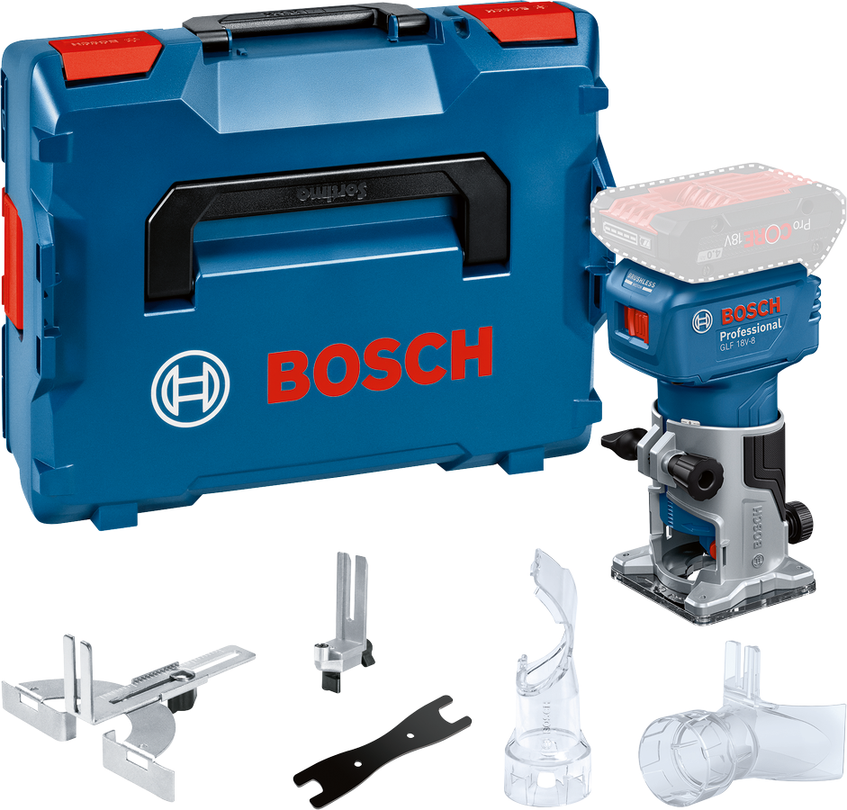 BOSCH Akku-Laminatfräse GLF 18V-8 solo