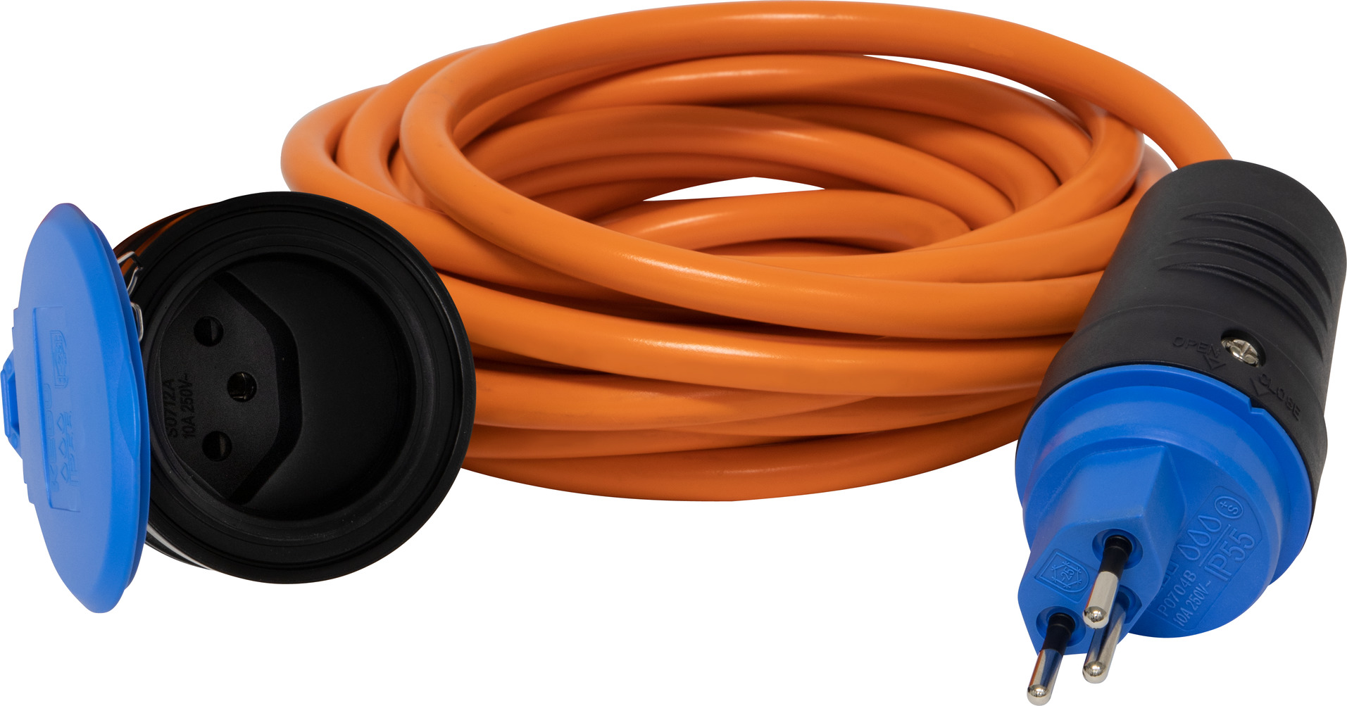 Brennenstuhl Verl.kabel 5m, orange, 3-pol, IP55