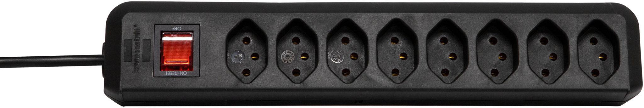 cleverLINE Steckdosenleiste 8-fach,schw.