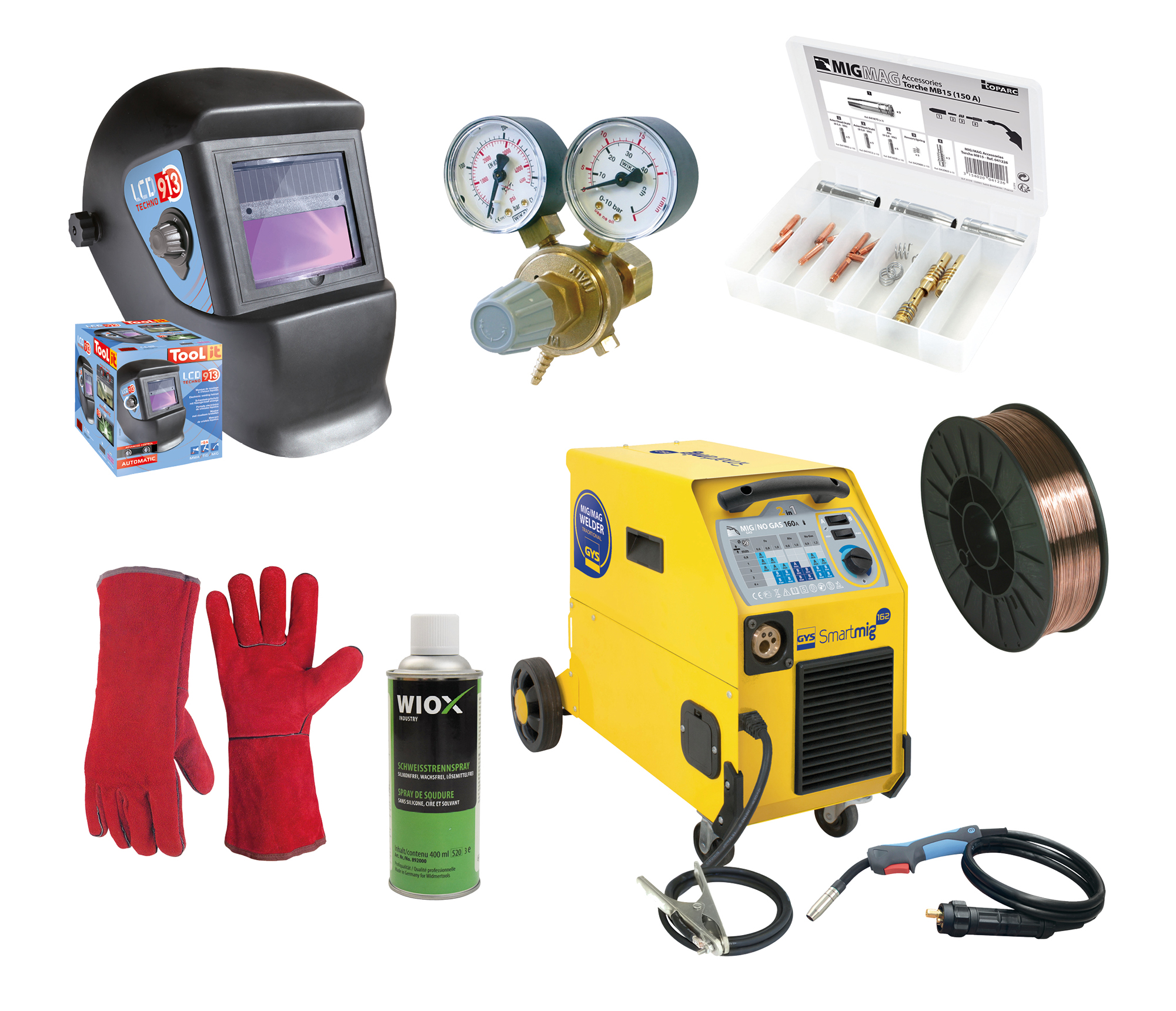 GYS Smartmig 162-Set Schutzgasschweissgerät