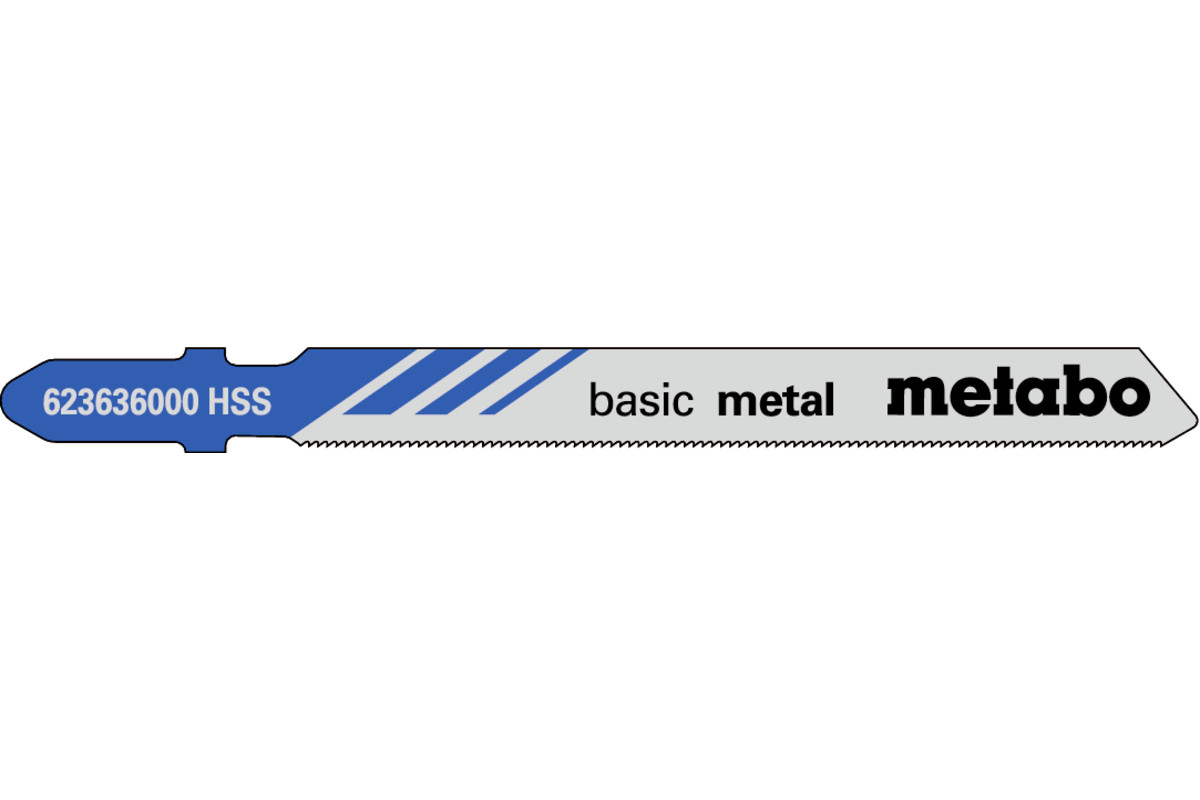 Metabo 5 STICHSÄGEBLÄTTER \"BASIC METAL\" 66/ 0,7 MM