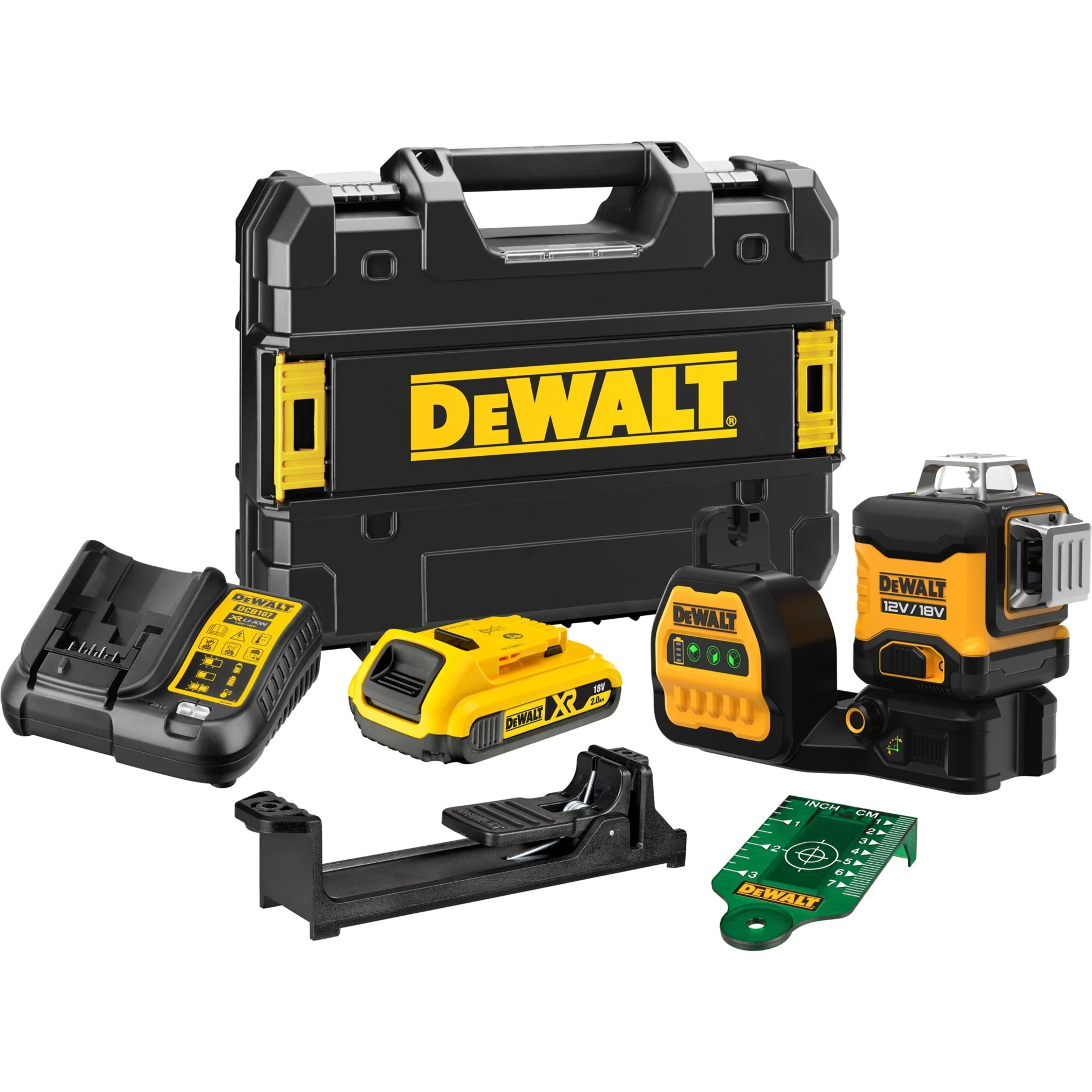 DeWalt Kreuzlinienlaser 3x360°, 12V/18V