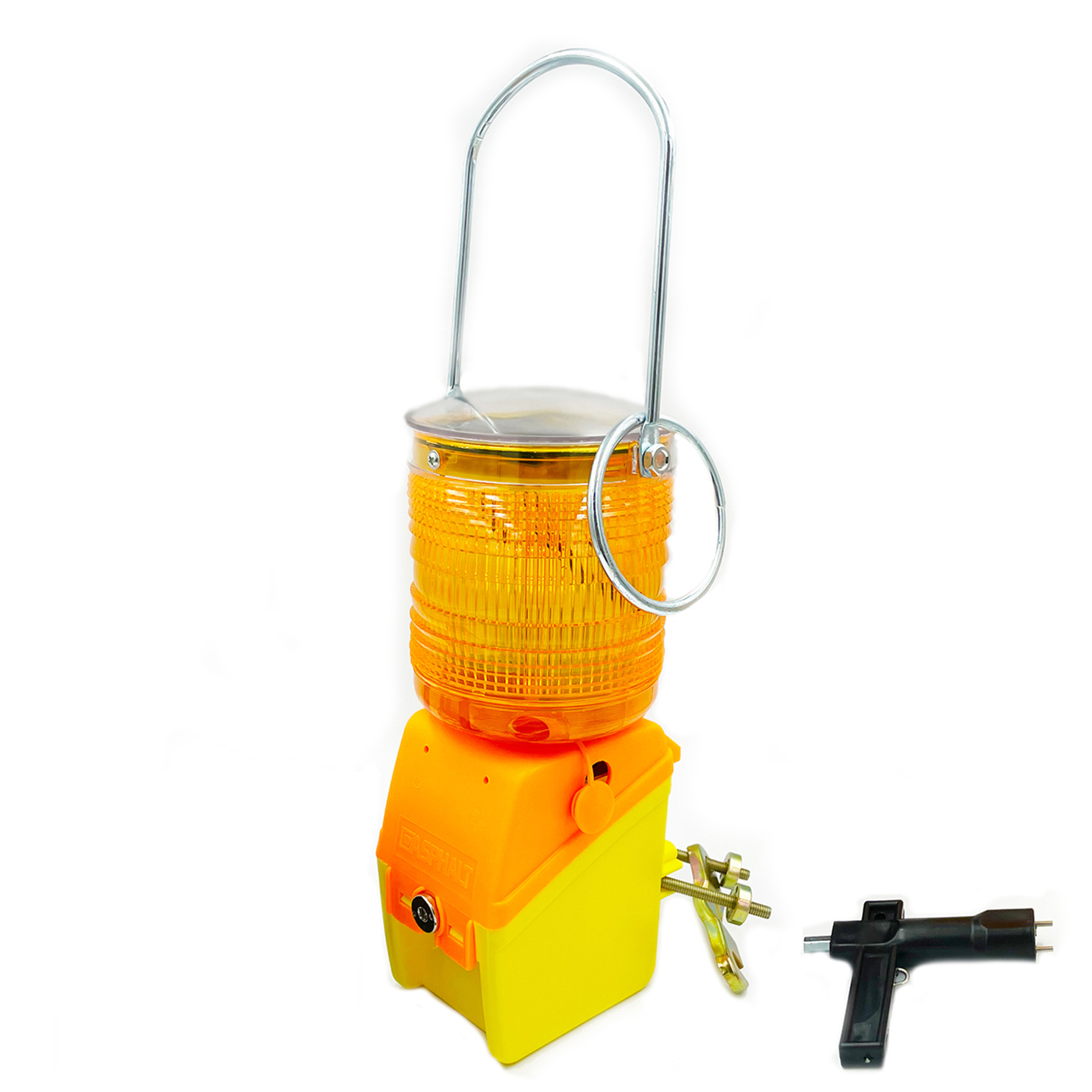 Asphalt Baustellen-Warnleuchte Akku