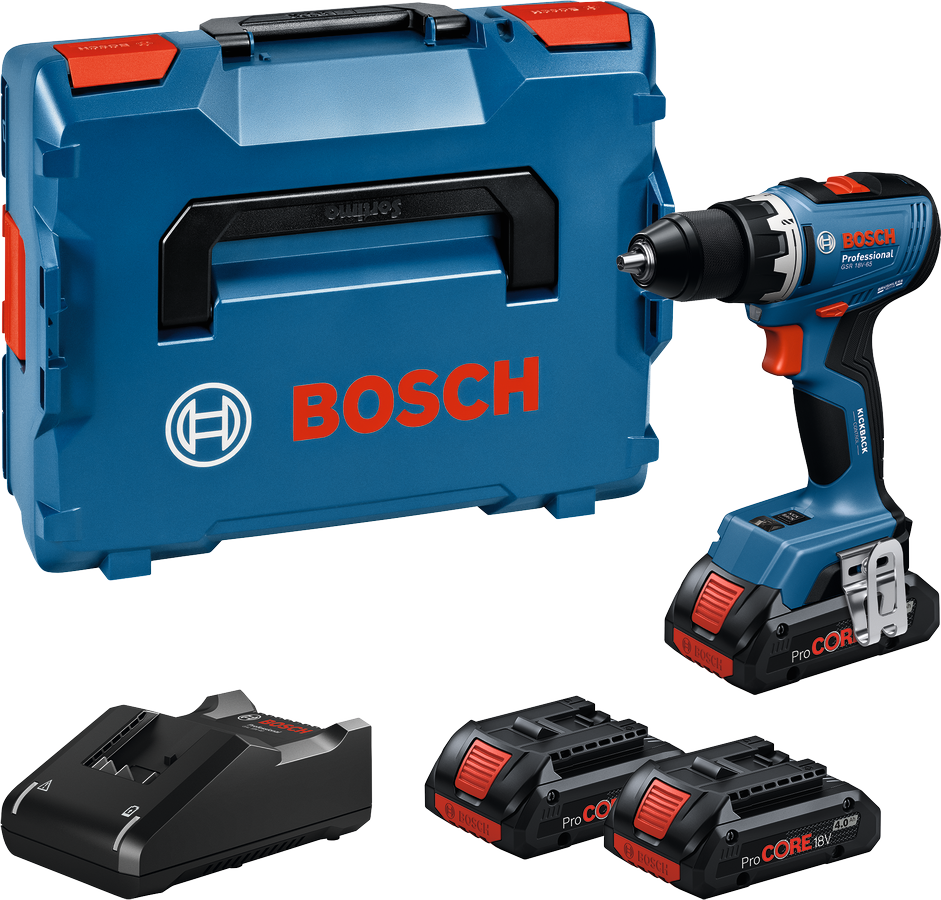 Bosch Akku-Bohrschrauber GSR 18V-65C 3x4.0Ah ProC