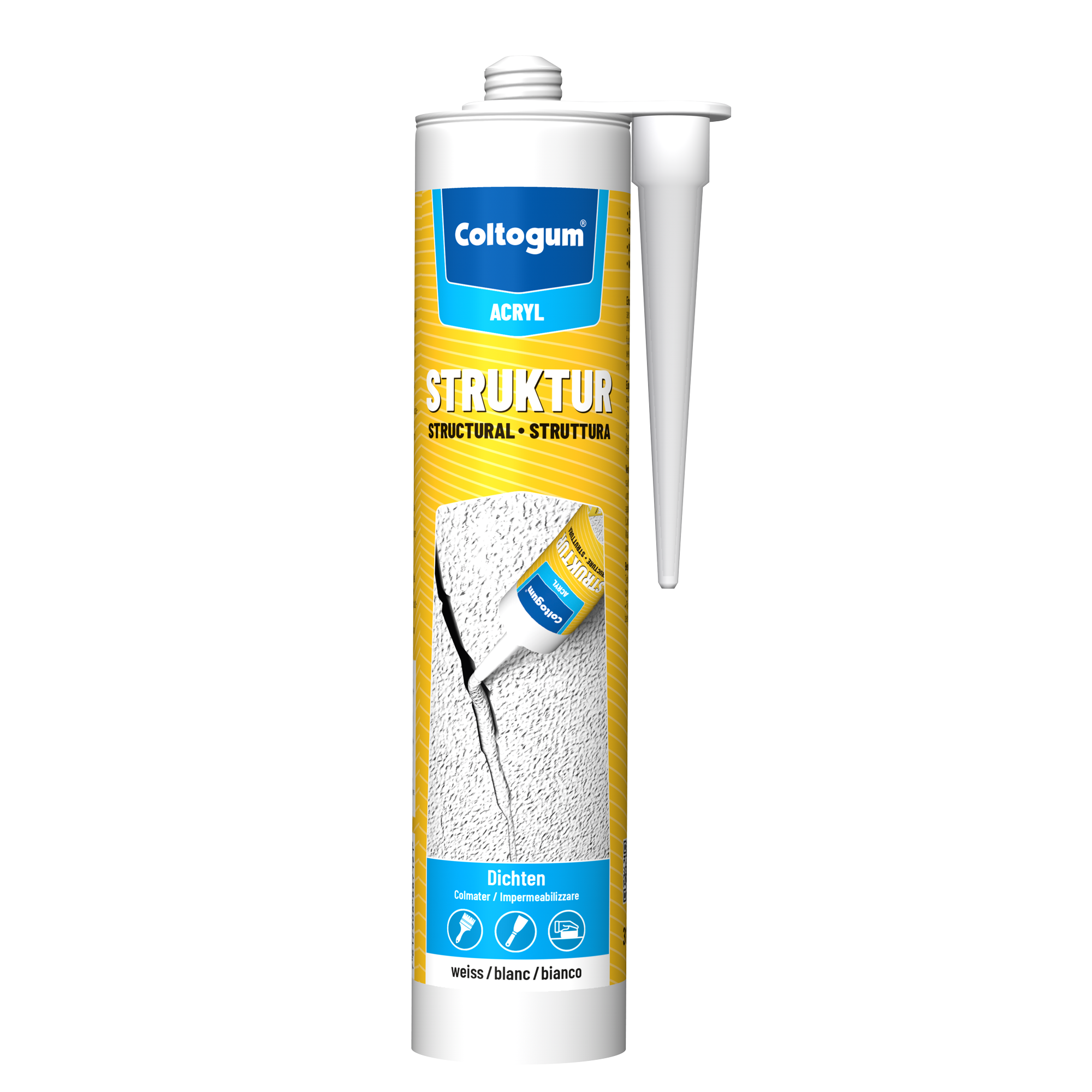 Coltogum Dichtmasse Struktur-Acryl weiss 310ml