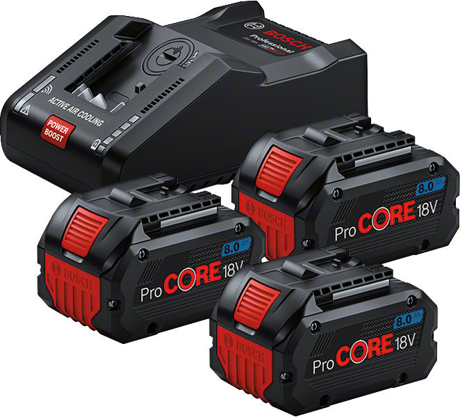 Bosch Basis-Set ProCore 18V 3x8.0Ah, Version 2