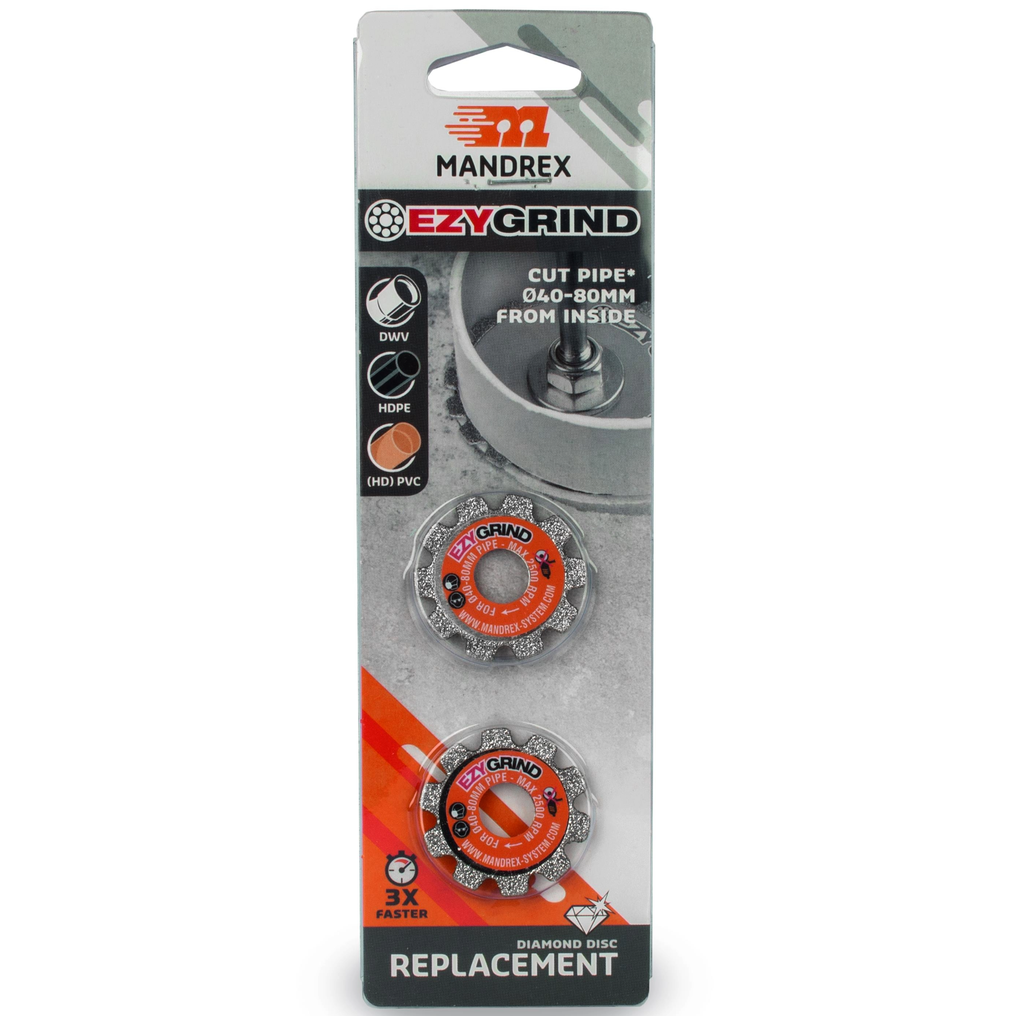 Mandrex EZY GRIND Ersatz-Diamantscheiben klein