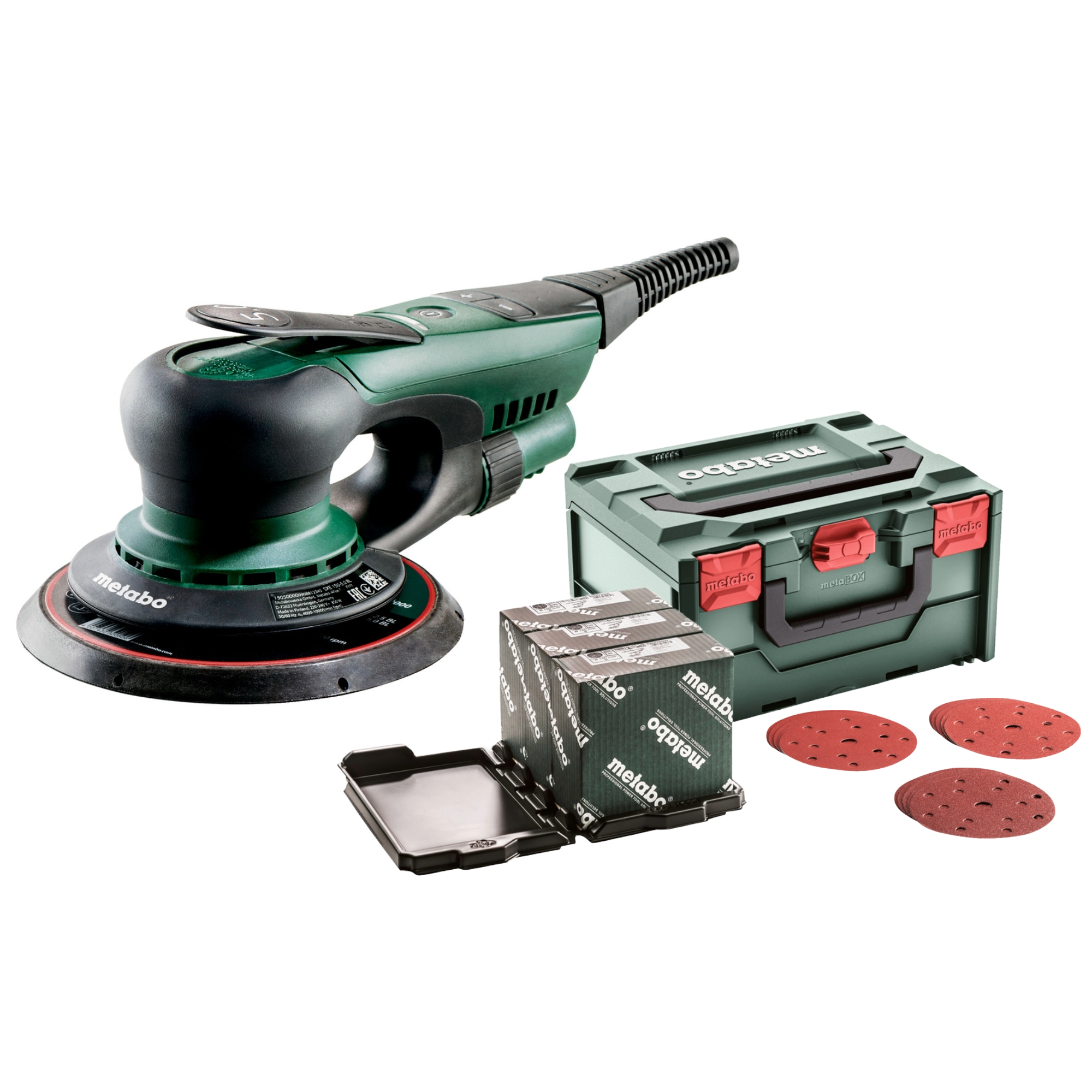 Metabo Exzenterschleifer SXE 150-5.0 BL SET