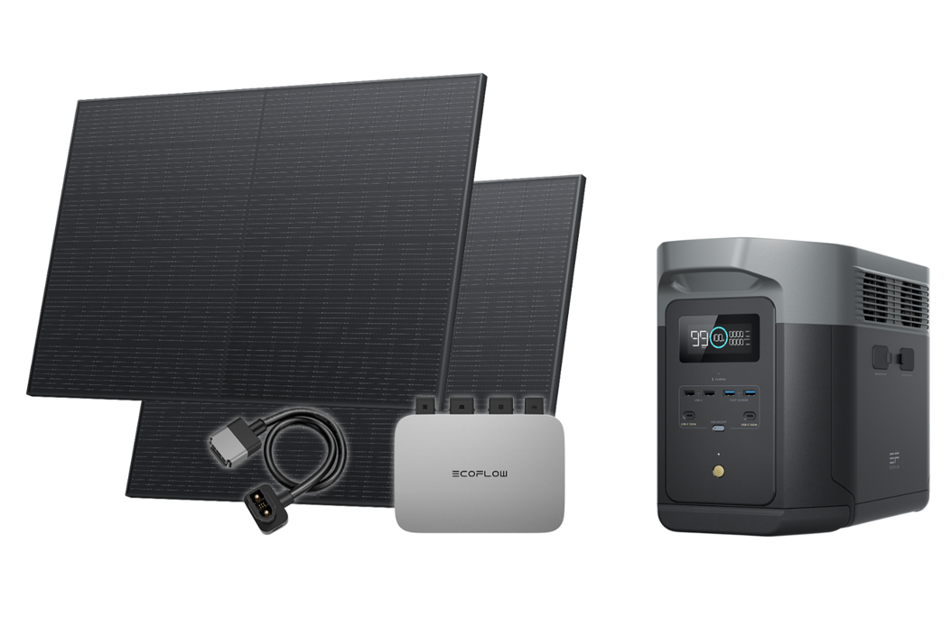 EcoFlow Balkonkraftwerk Set mit Delta 2 Max