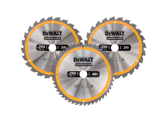DeWalt Kreissägeblatt Set 3-tlg. 250x30mm