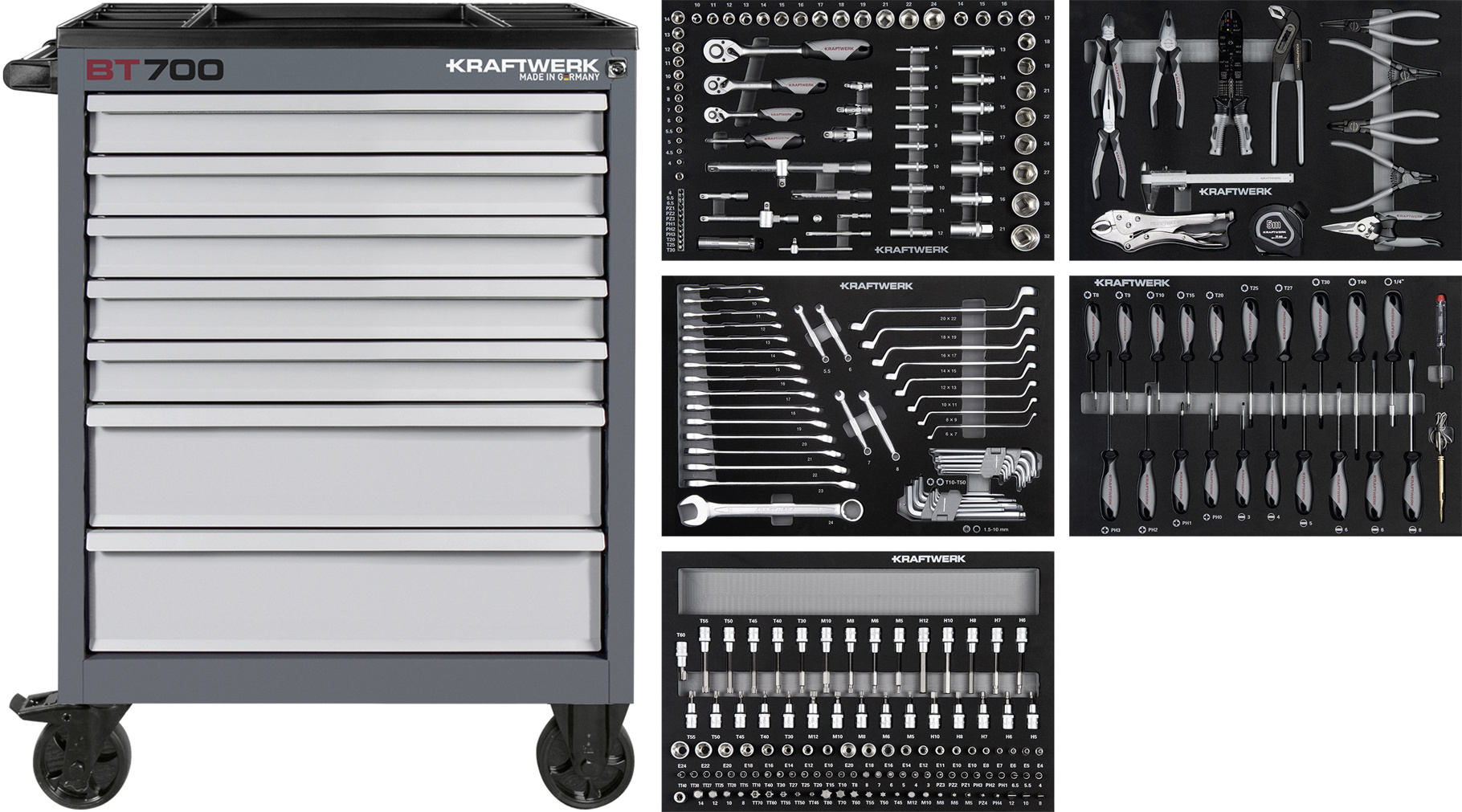 Kraftwerk Werkstattwagen Basic BT700 274-tlg.