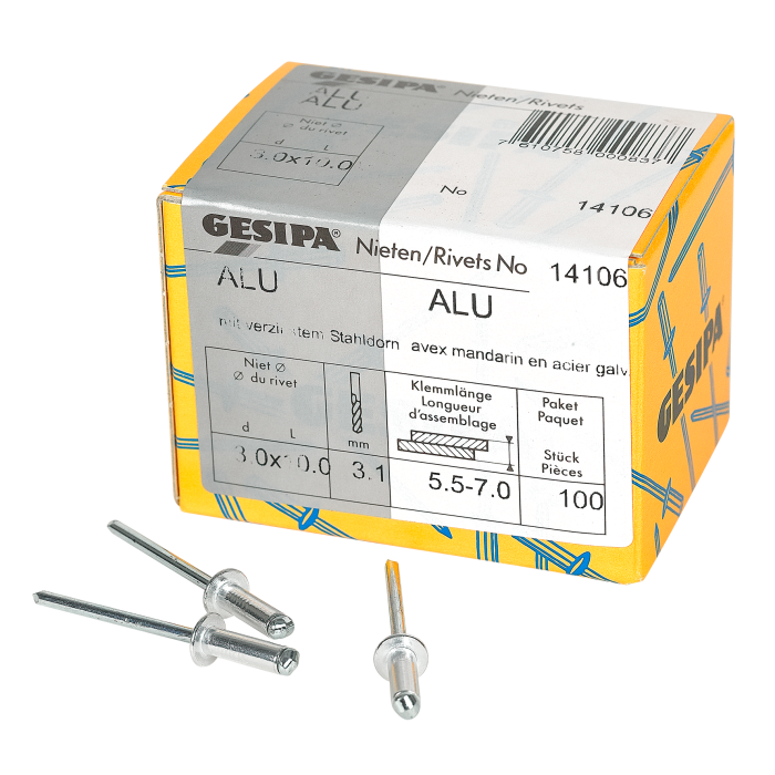 Gesipa Blindnieten 3x10mm 100x