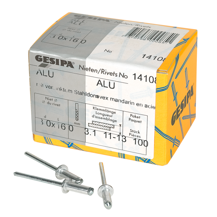 Gesipa Blindnieten 3x16mm 100x