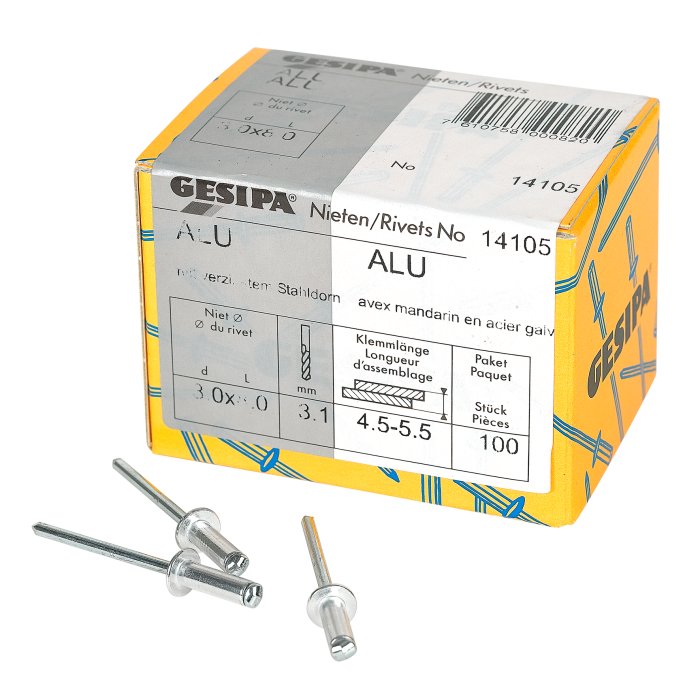 Gesipa Blindnieten 3x8mm 100x