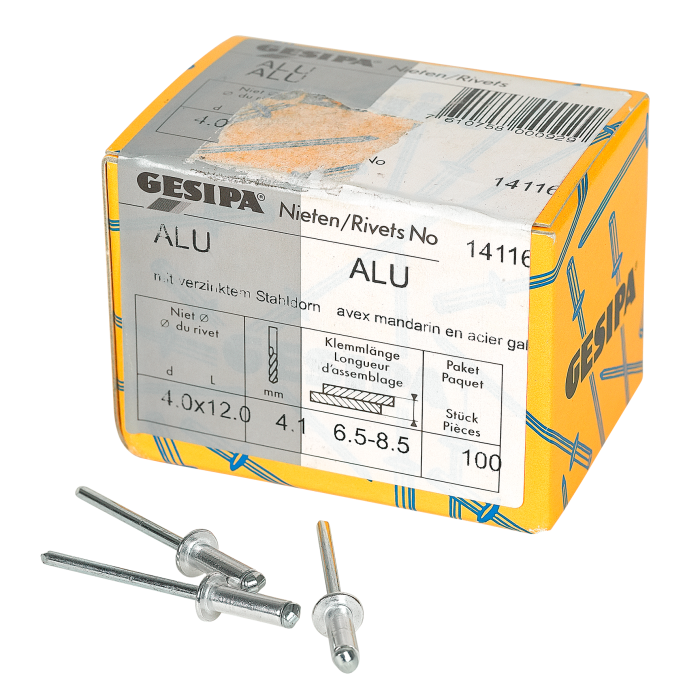 Gesipa Blindnieten 4x12mm 100x