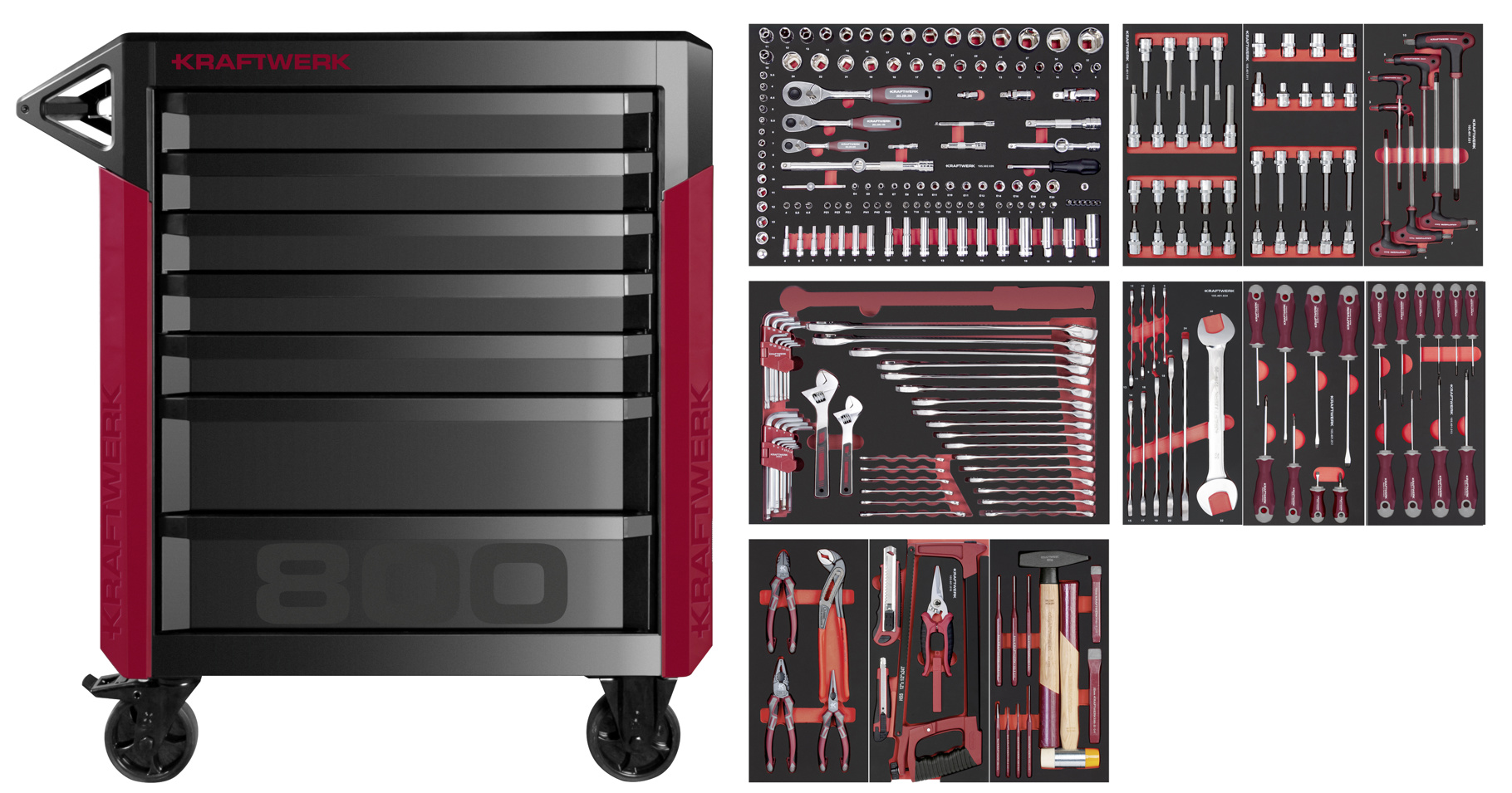 Kraftwerk Werkstattwagen Pro Line 278-tlg.