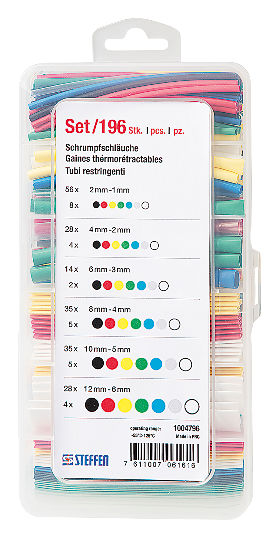 Schrumpfschlauchset 196-teilig