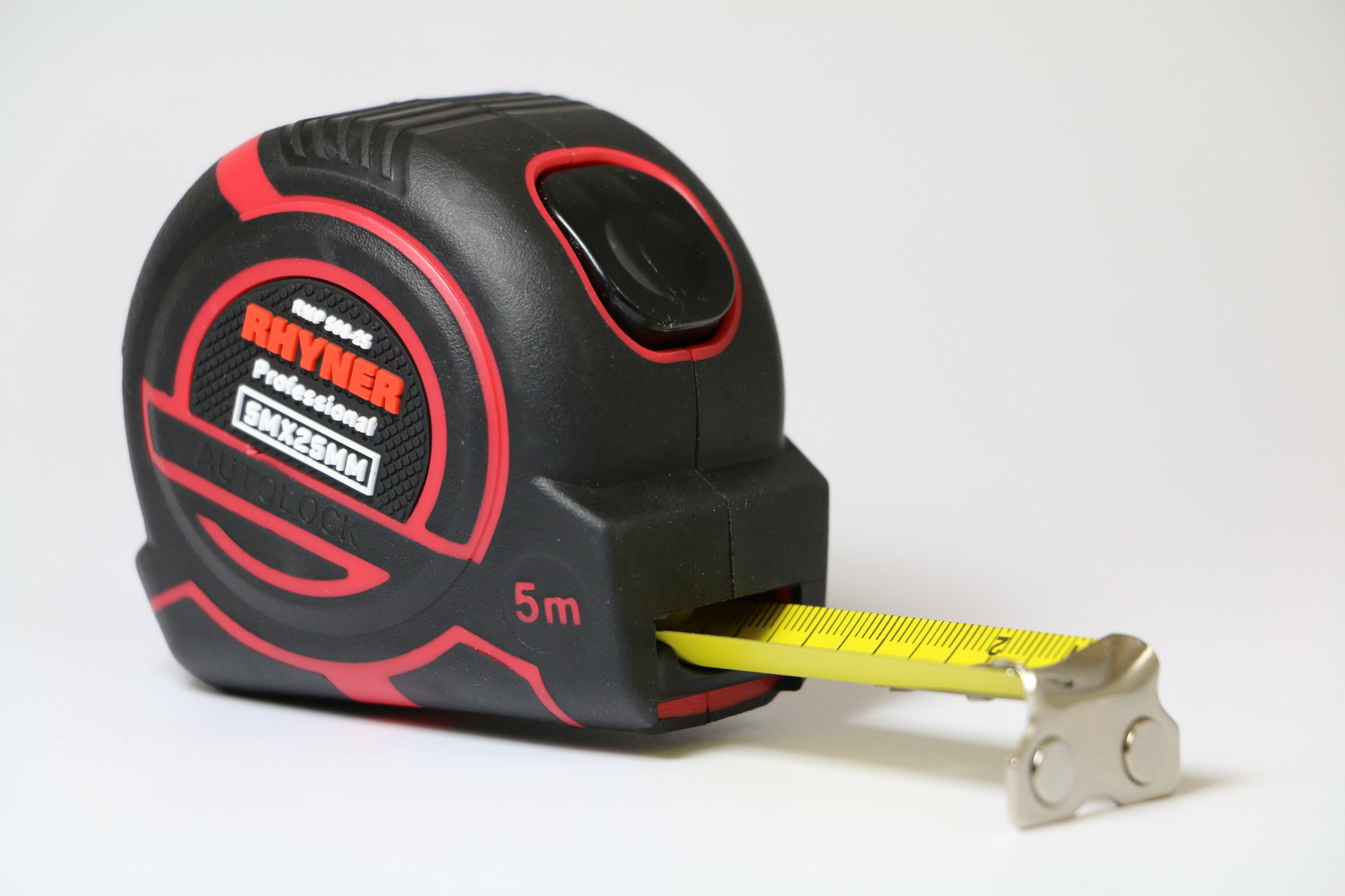 RHYNER Profi-Rollmeter RMP 500-25,  5 Meter, 25 mm